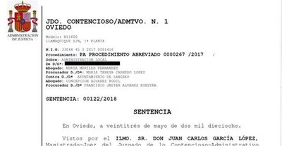 El Ayuntamiento indemniza a una mujer tras sufrir una caída en un paso de peatones de La Felguera