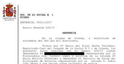 El SESPA condenado al reembolso de gastos médicos en una clínica privada.