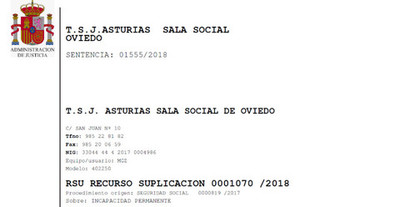 El TSJ Asturias declara que no puede obligarse a un trabajador a operarse para serle reconocida una incapacidad permanente
